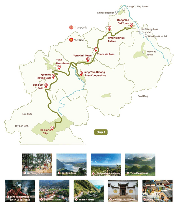 Ha Giang Loop - Cao Bang (Ban Gioc Waterfall) 5 Days 4 Nights